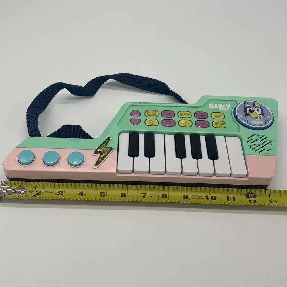 Bluey Keytar Musical Instrument Toy with Melodies and Sound Effects